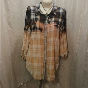 Boho Jane Button Dow Shirt Size Large
